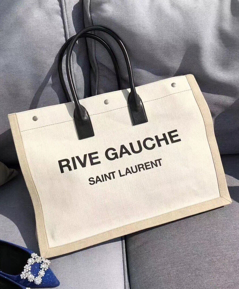 Saint Laurent Rive Gauche Tote Bag 509415 Cream