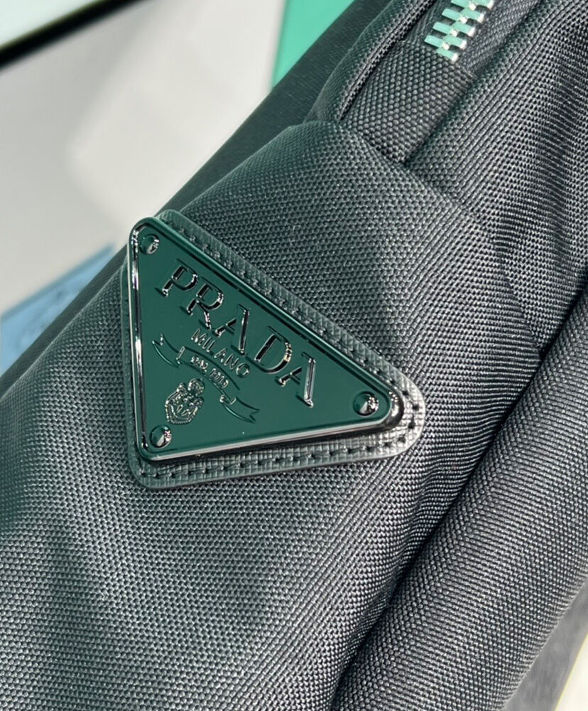 Prada Canvas Hobo Bag 2VY005 Black