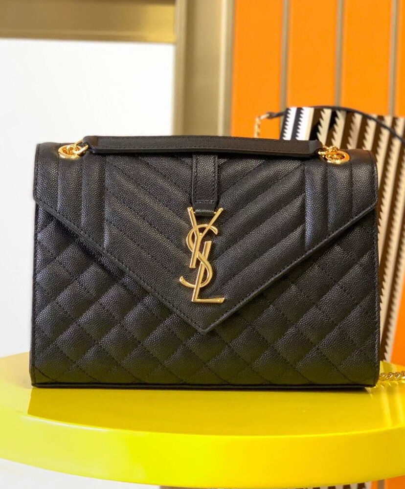 Saint Laurent Envelope Medium Bag 487206 Black