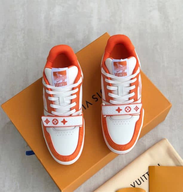 LOUIS VUITTON TRAINER SNEAKER ORANGE   LSVT325