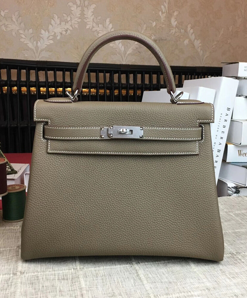 Hermes Kelly Bag 32 Togo Leather Dark Gray
