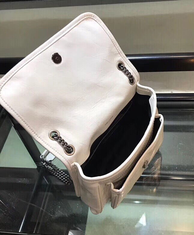 Saint Laurent Baby Niki Chain Bag 5330370 White