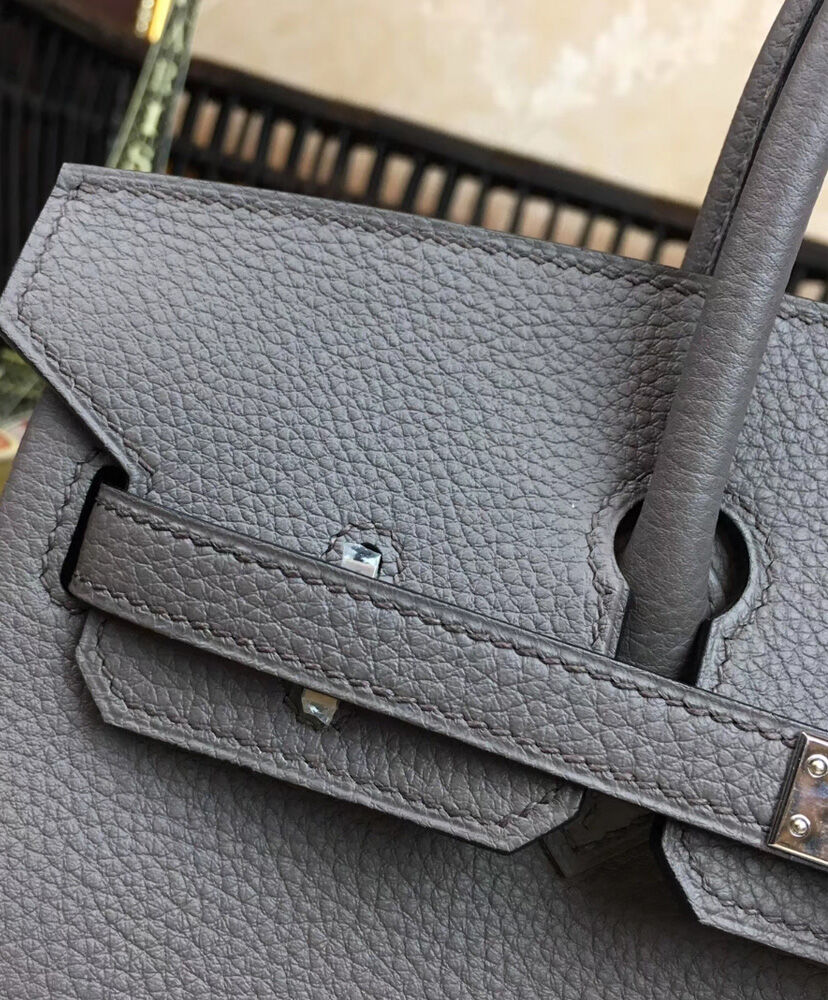 Hermes Birkin 25 Togo Leather Dark Gray