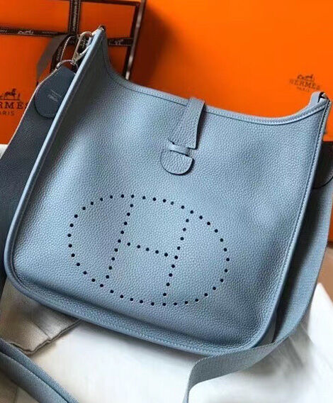 Hermes Evelyne III 29 Bag Light Blue