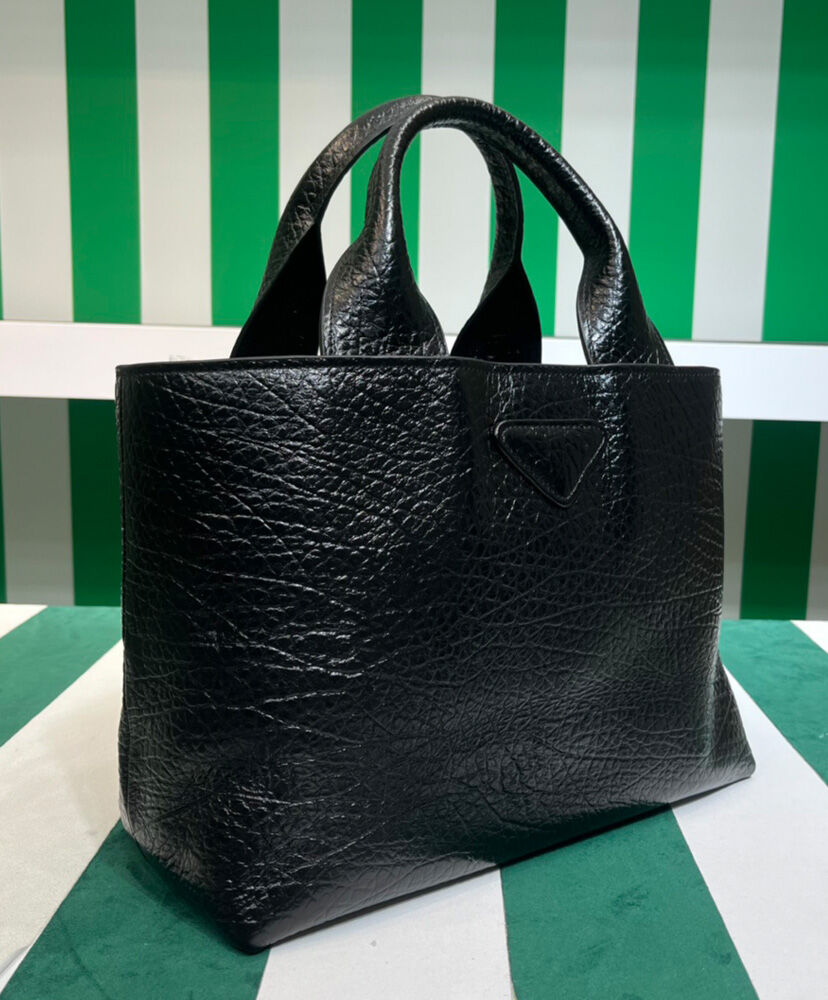 Prada Leather Shopping Bag 1BG440 Black