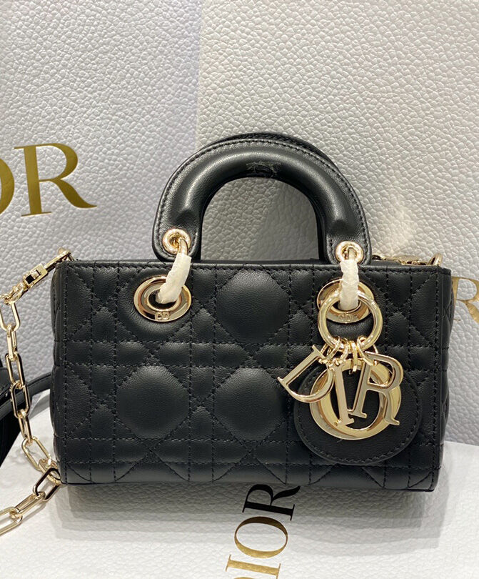 Christian Dior Micro Lady d-Joy Bag Black