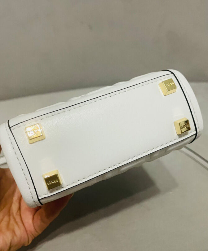 Fendi Mini Sunshine Shopper 8BS051 White