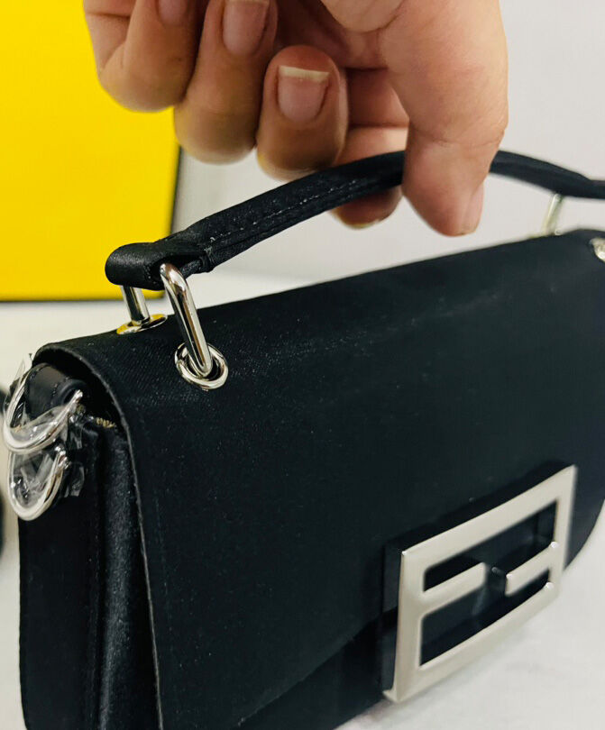 Fendi Baguette Phone Pouch 7AS142 Black