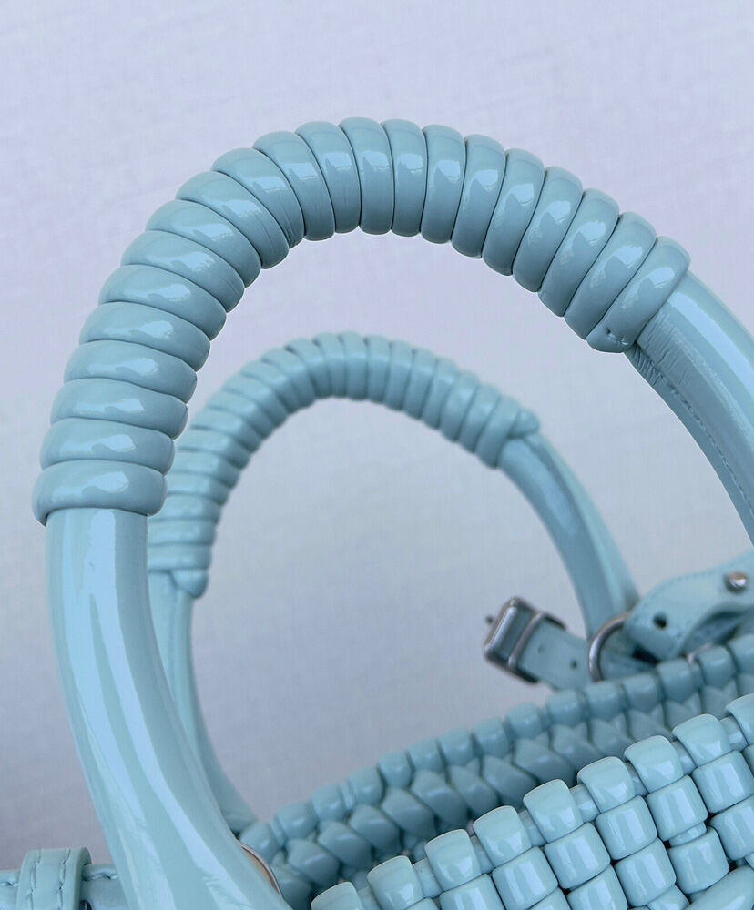 Balenciaga Bistro XXS Basket With Strap Light Blue