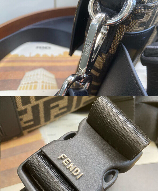 Fendi Baguette Fabric Bag 7VA472 Black