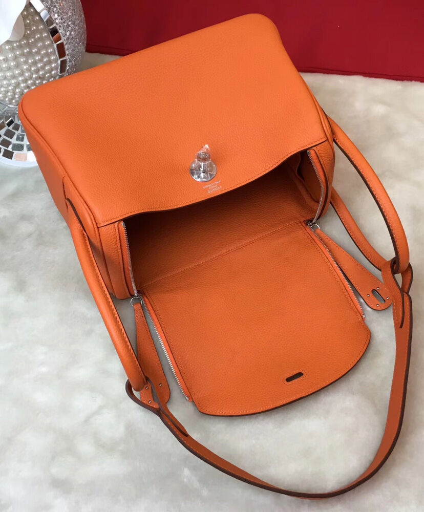 Hermes Linda Bag 26 Togo Leather Orange