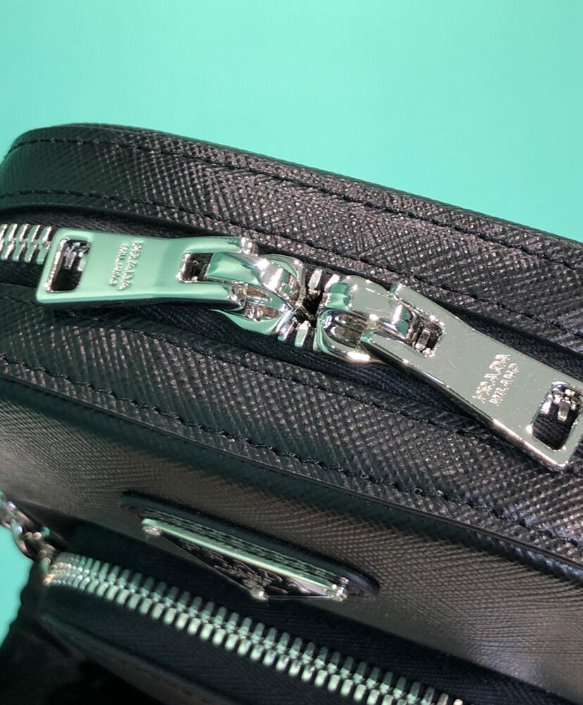 Prada Brushed Leather Smartphone Case 2ZH126 Black