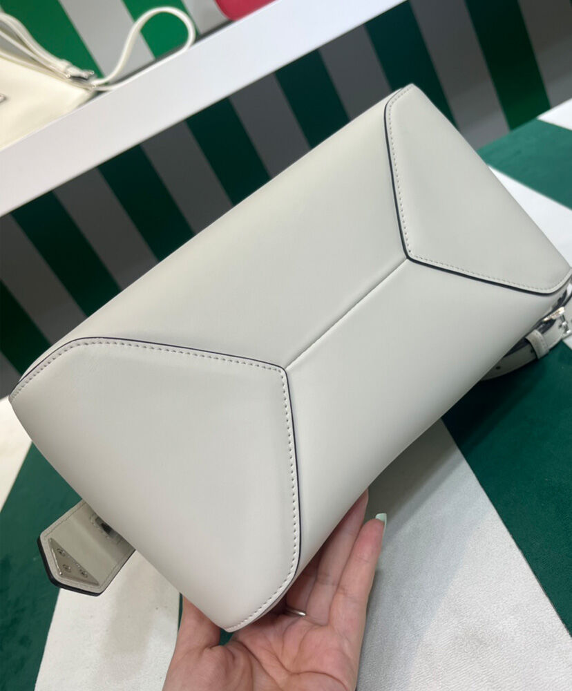 Prada Small Leather Prada Supernova Handbag 1BA366 Cream