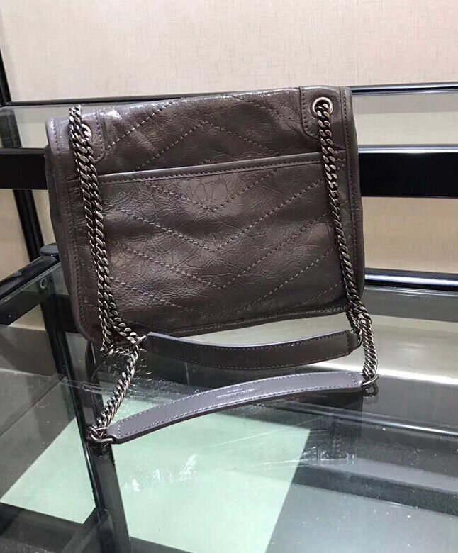 Saint Laurent Baby Niki Chain Bag 5330370 Dark Gray