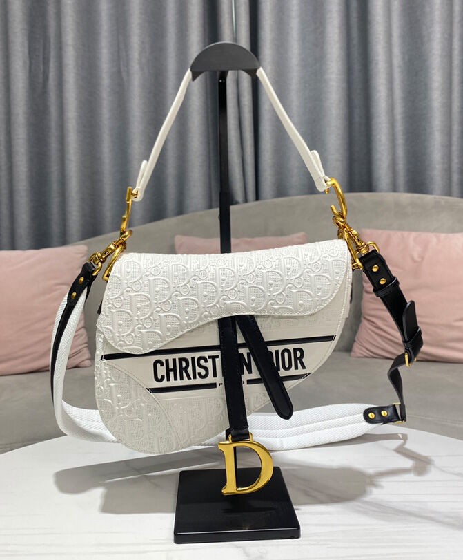 Christian Dior Saddle Bag Cream