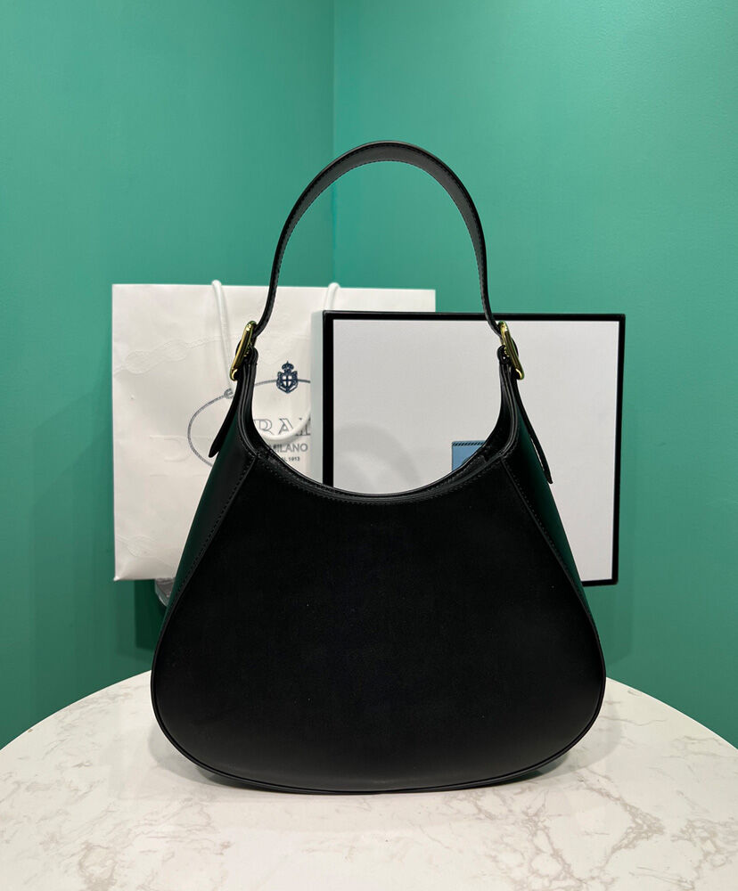 Prada Leather Shoulder Bag 1BC179 Black
