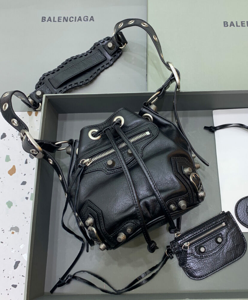 Balenciaga Le Cagole XS Bucket Bag Black