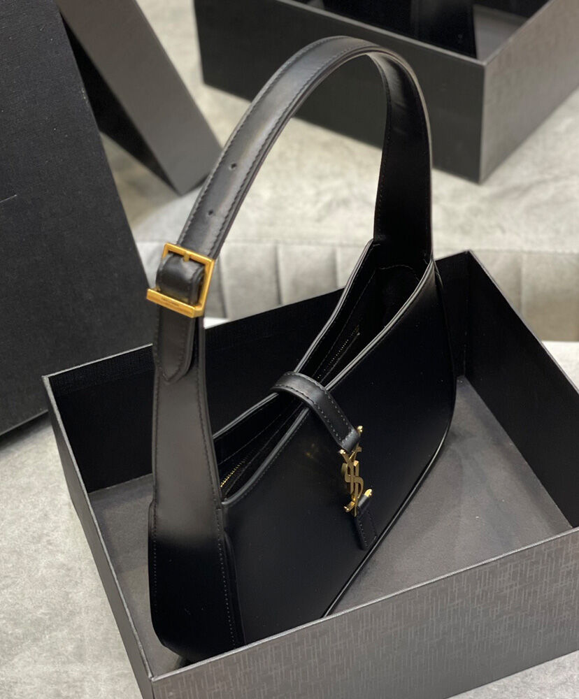 Saint Laurent Le 5 A 7 Hobo Bag In Smooth Leather 6572282 Black
