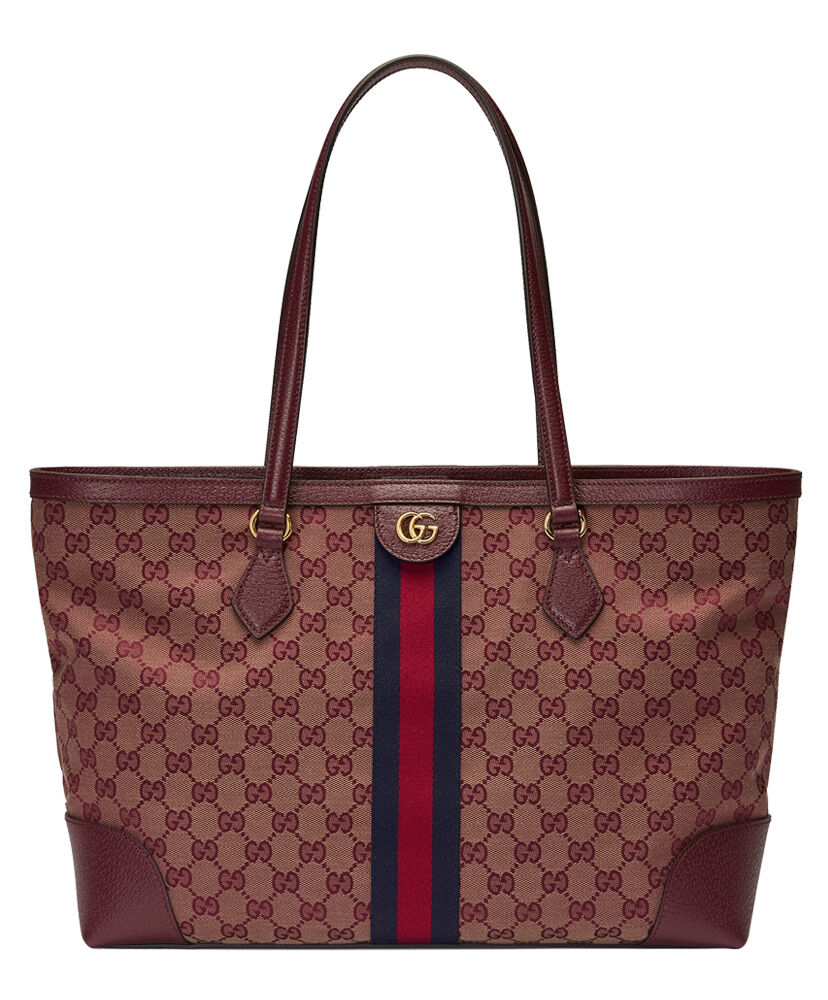 Gucci Ophidia Medium Tote With Web 631685 Mauve