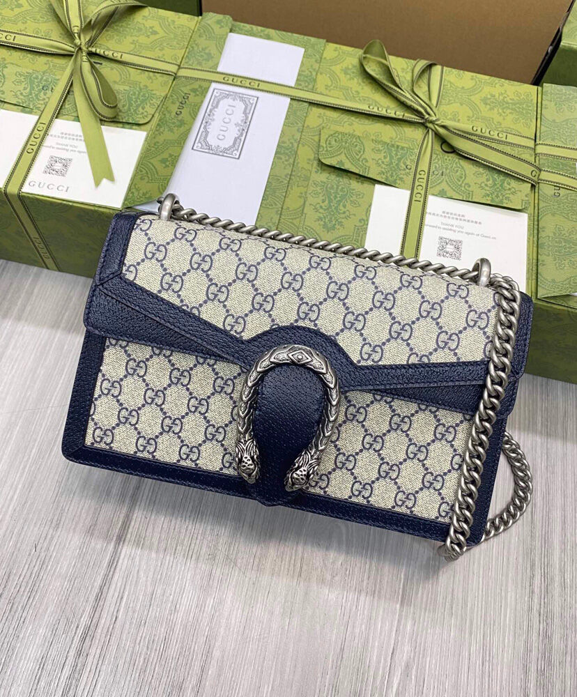 Gucci Dionysus Small GG Shoulder Bag 400249 Dark Blue