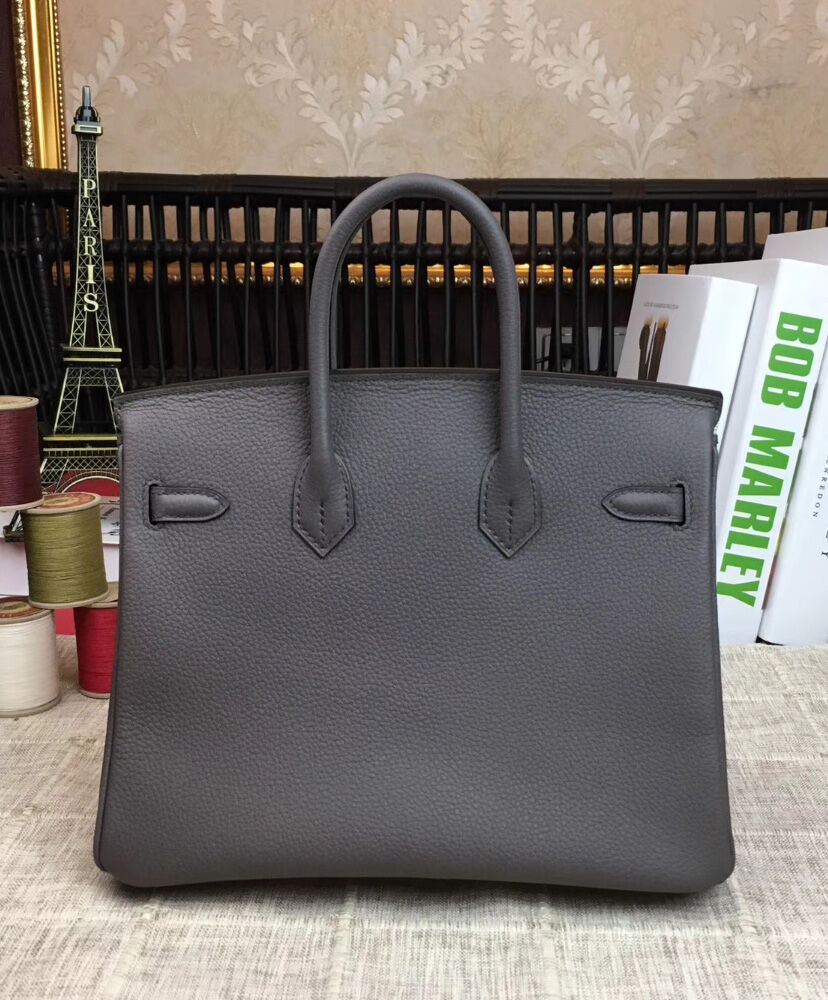 Hermes Birkin 25 Togo Leather Dark Gray