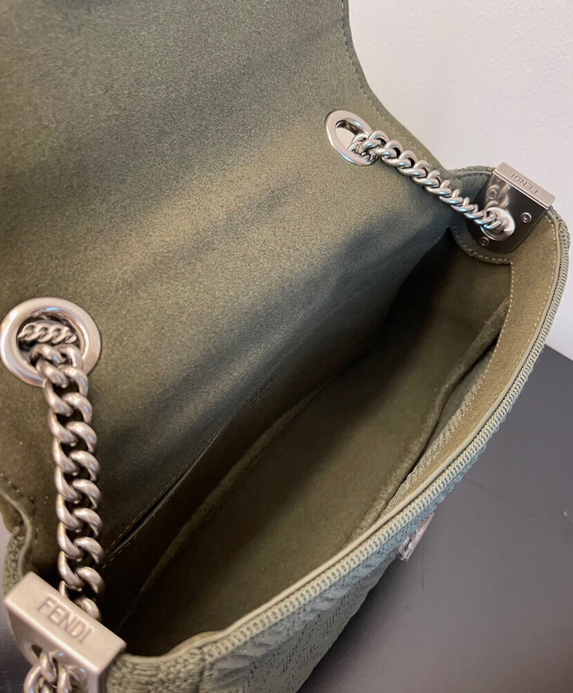 Fendi Midi Baguette Chain 8BR793 Green