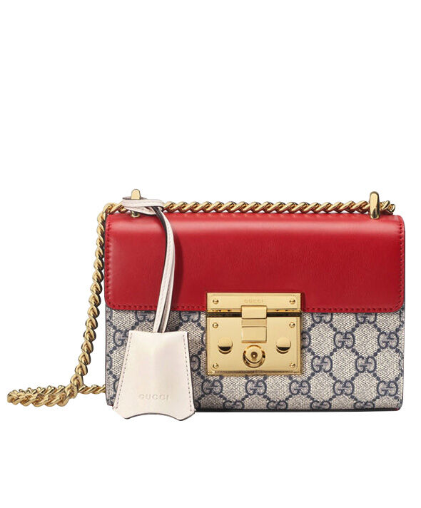 Gucci Padlock Small GG Shoulder Bag 409487 Red