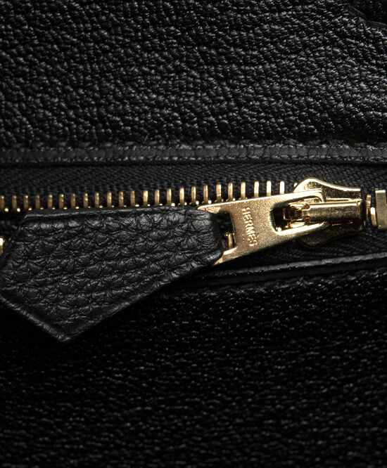 Hermes Birkin 30 Bag Togo Leather Black