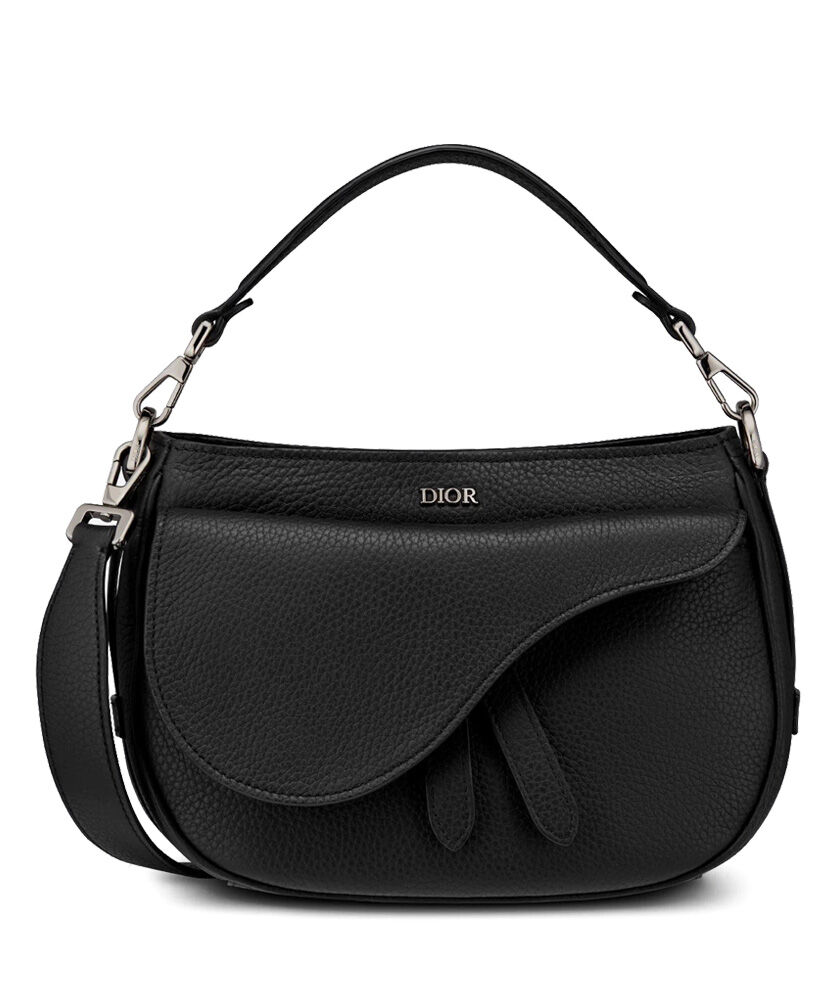 Christian Dior Mini Saddle Soft Bag Black