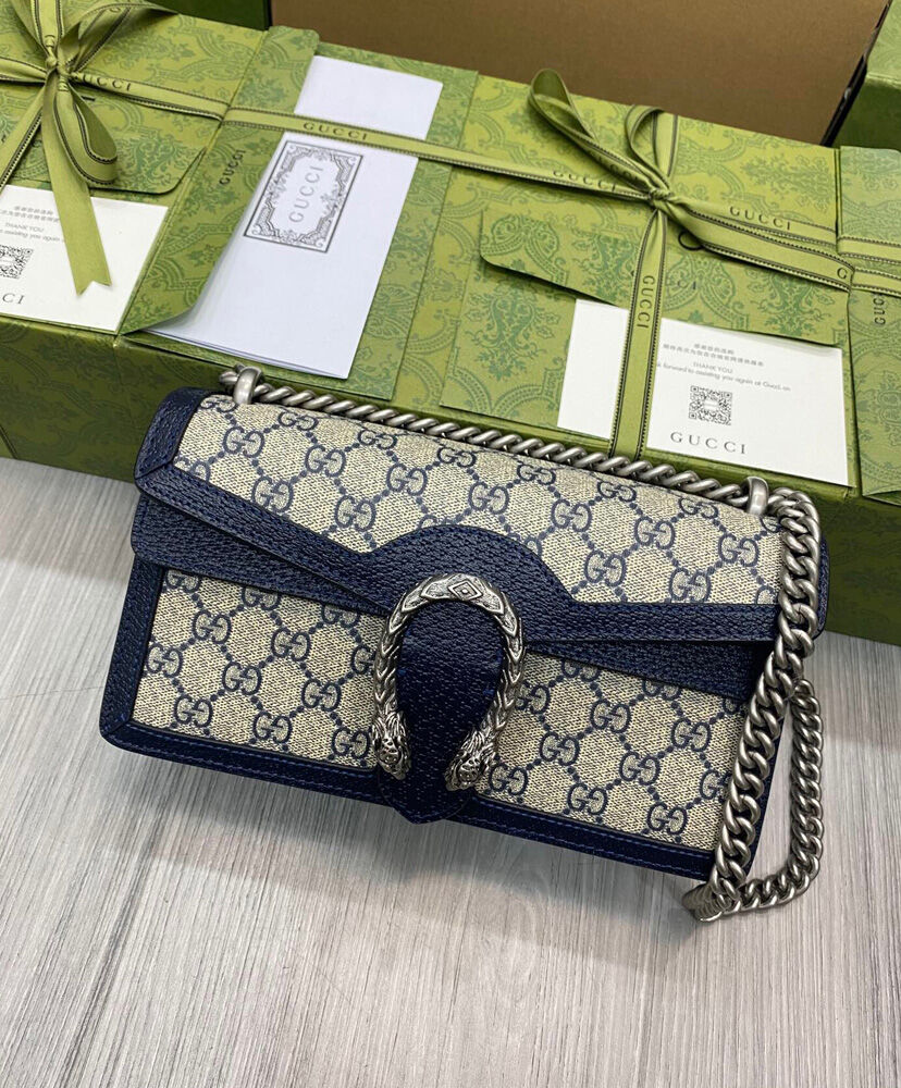 Gucci Dionysus Small GG Shoulder Bag 499623 Dark Blue