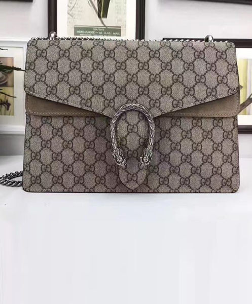 Gucci Testa Tigre Dionysus Shoulder Bag 403348 Apricot