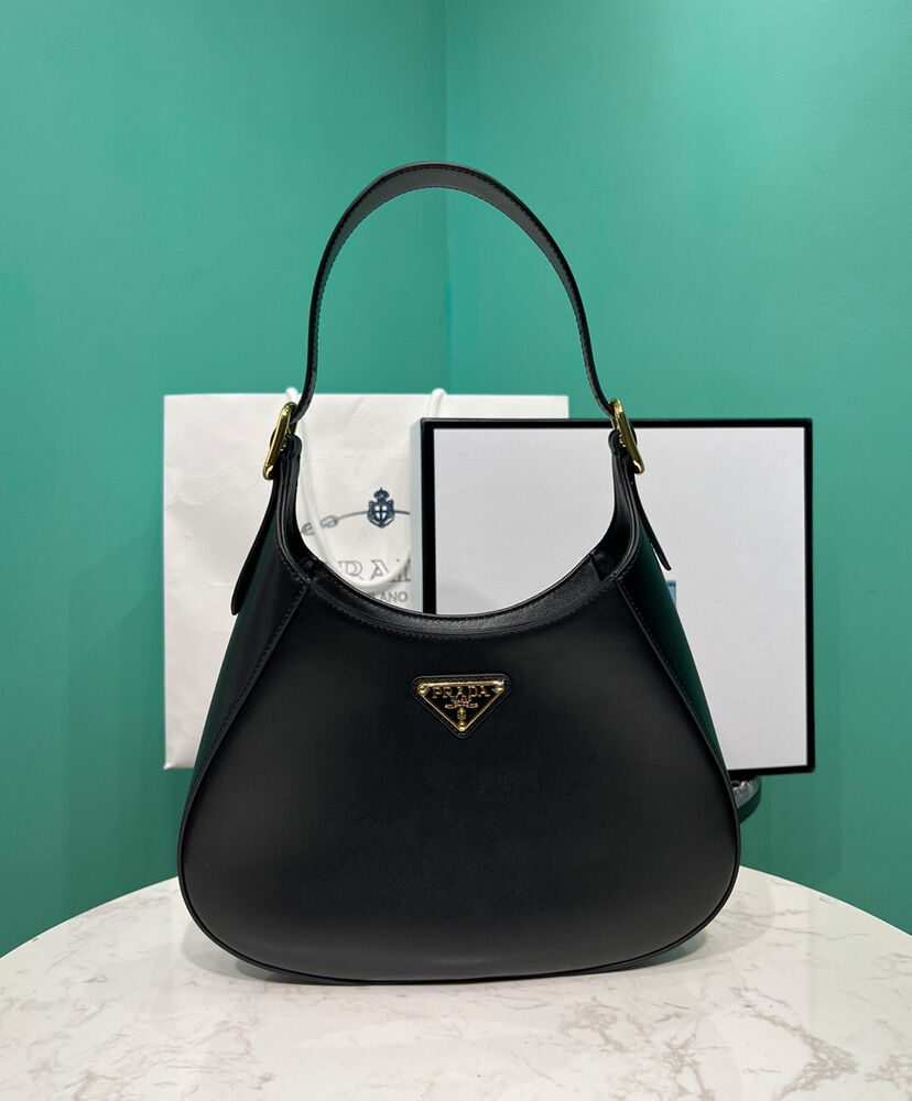 Prada Leather Shoulder Bag 1BC179 Black