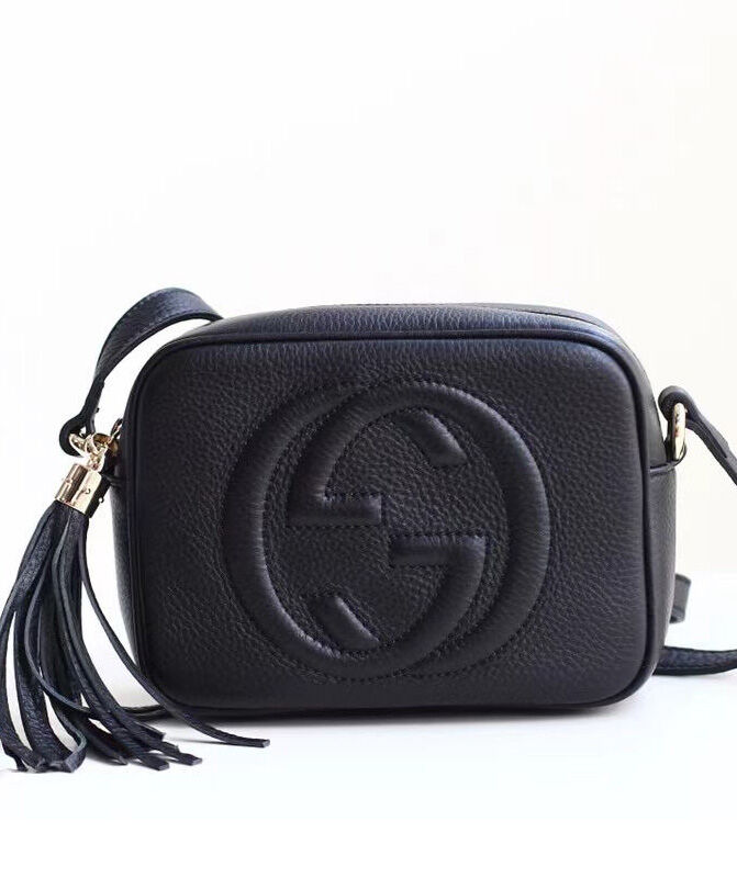 Gucci Soho small leather disco bag 308364 Black
