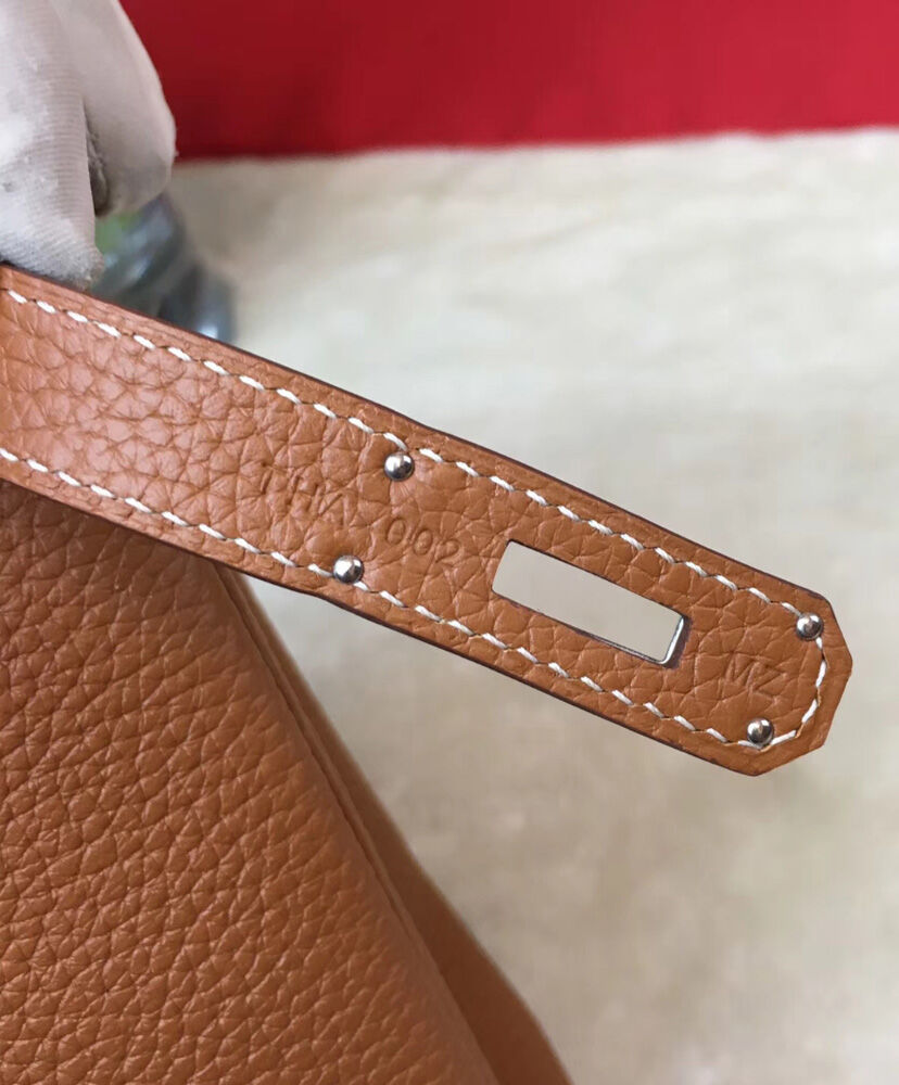 Hermes Kelly Bag 25 Togo Leather Light Coffee