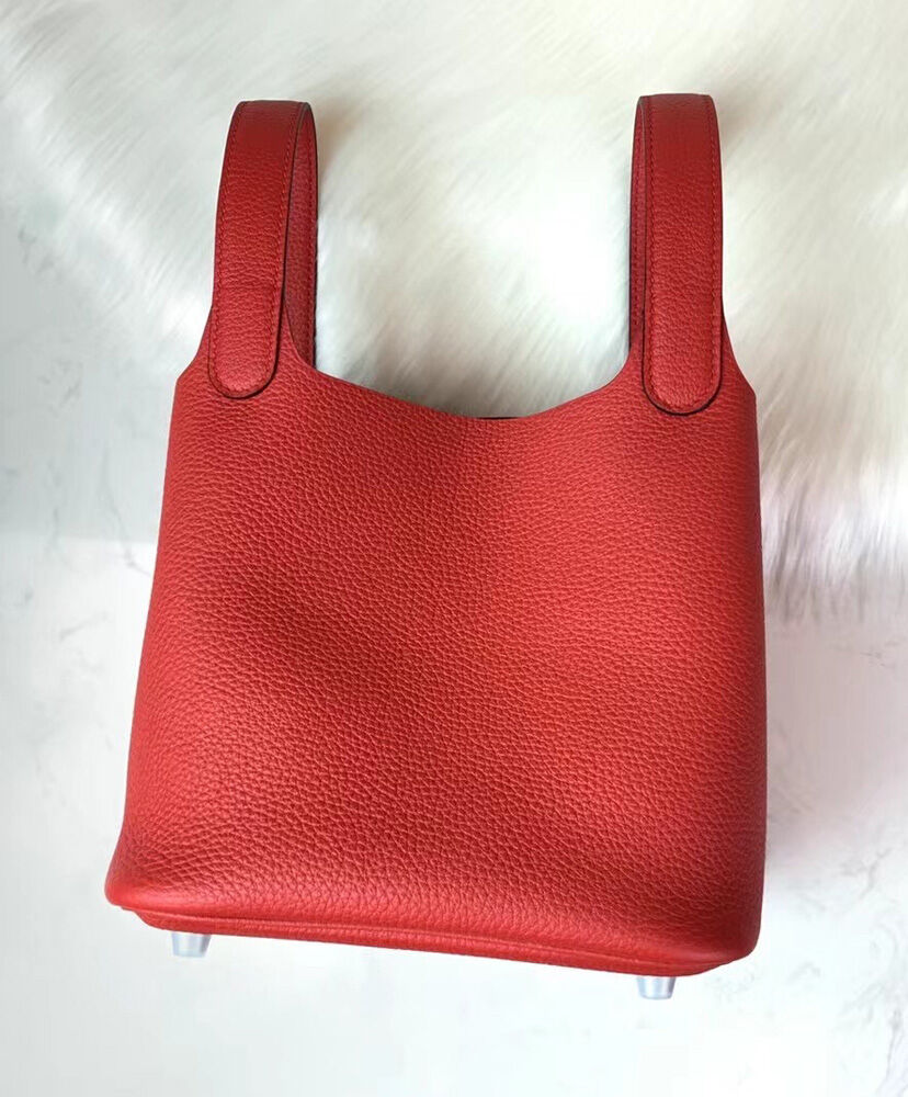 Hermes Picotin Lock Togo Bag 18cm Red