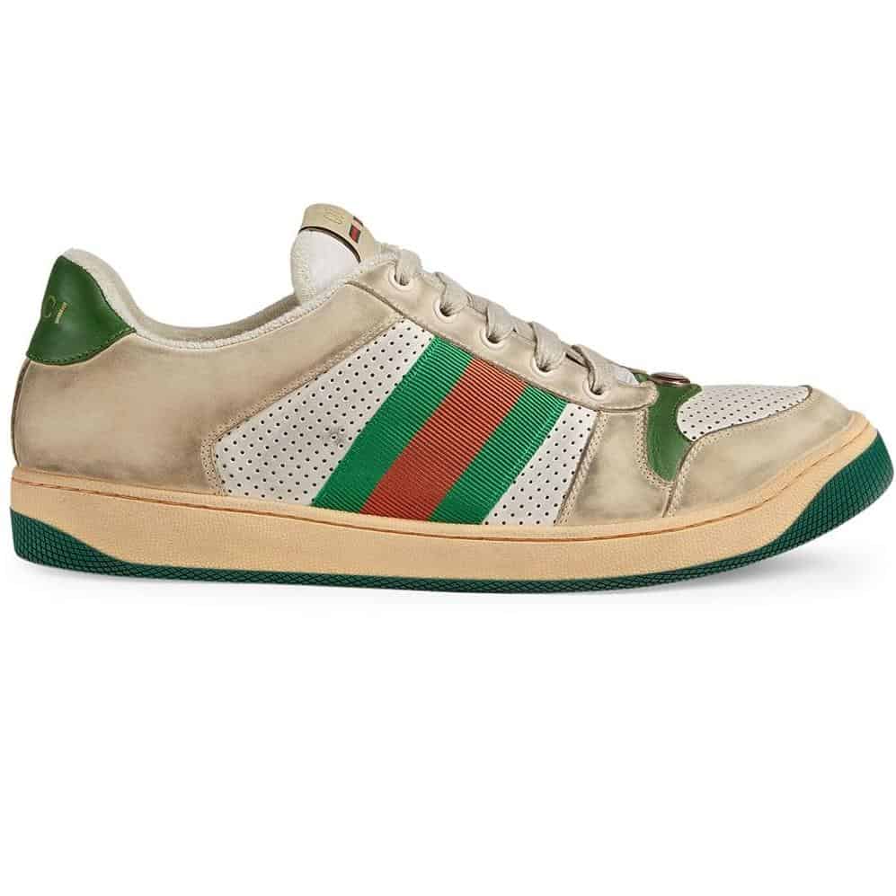 GUCCI SCREENER LEATHER SNEAKER   GC53