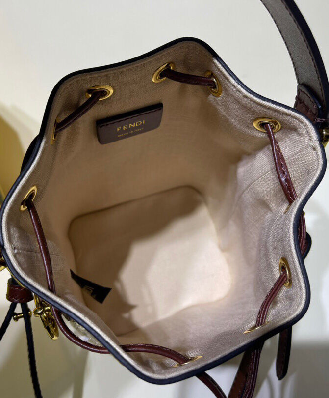 Fendi Mon Tresor Canvas Mini Bag 8BS010 Mauve