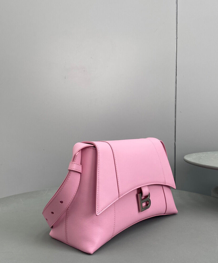 Balenciaga Downtown Medium Shoulder Bag Pink