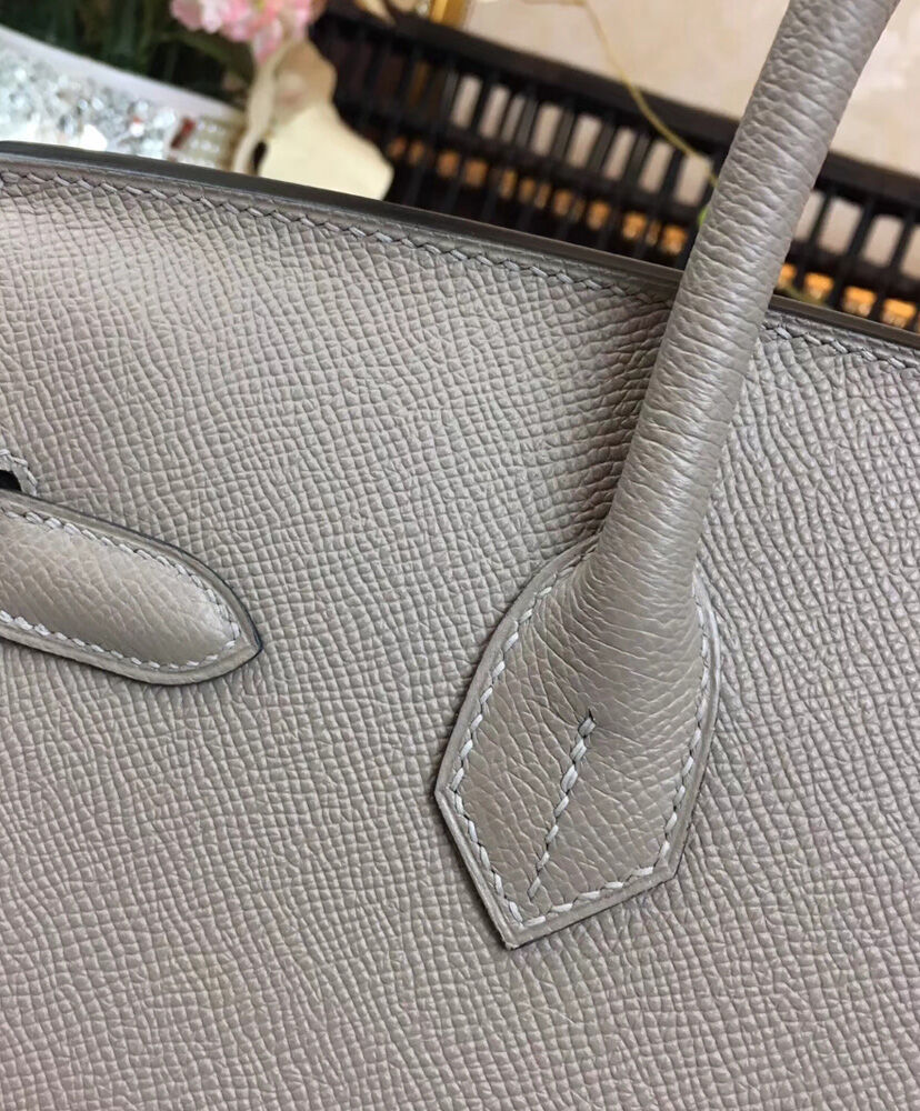 Hermes Birkin 30 Epsom Leather Light Gray