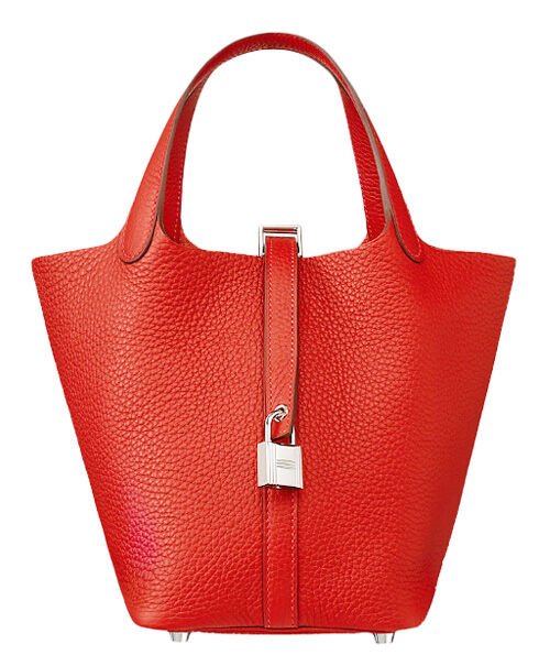 Hermes Picotin Lock Togo Bag 18cm Red