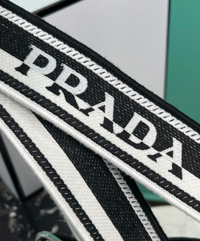 Prada Leather Mini Shoulder Bag Black