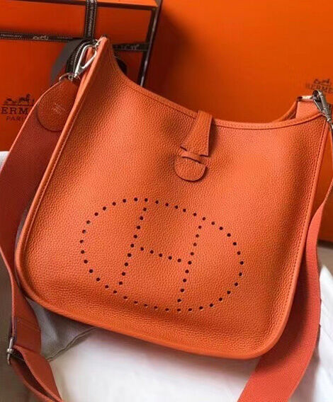 Hermes Evelyne III 29 Bag Orange