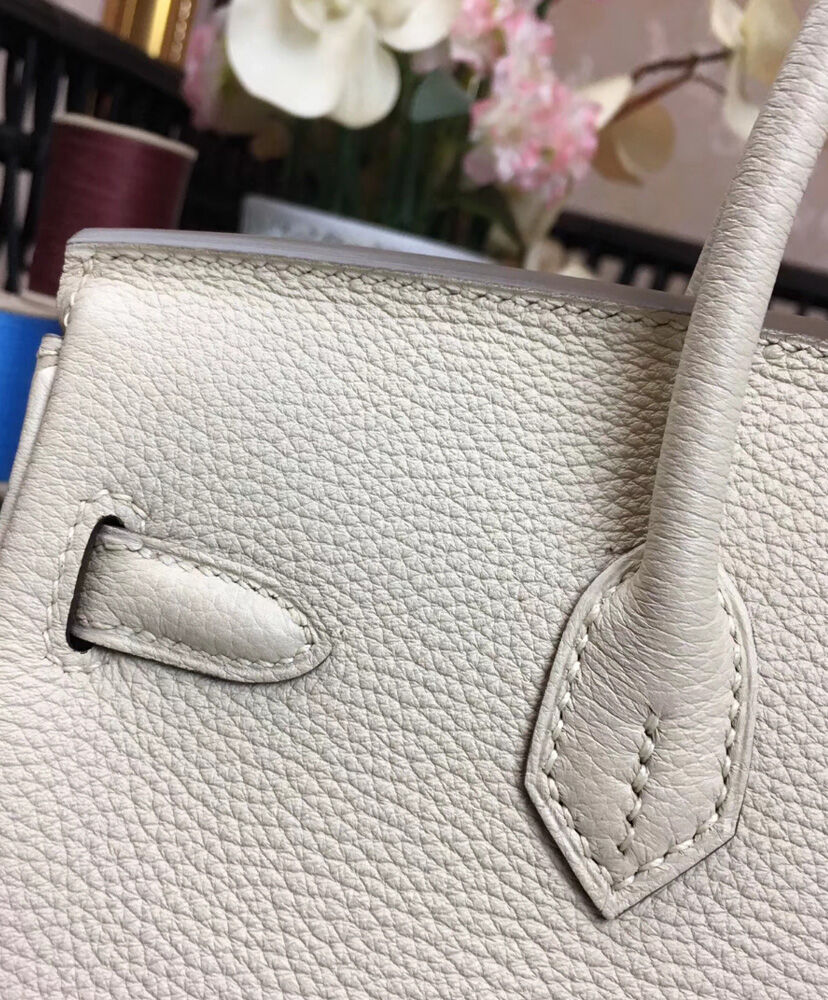 Hermes Birkin 25 Togo Leather Cream