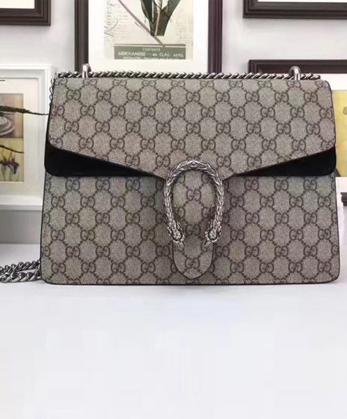 Gucci Testa Tigre Dionysus Shoulder Bag 403348 Black