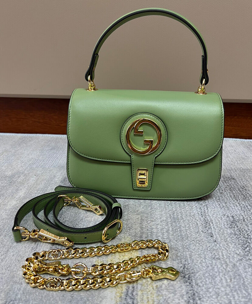 Gucci Blondie Top-handle Bag 735101 Green