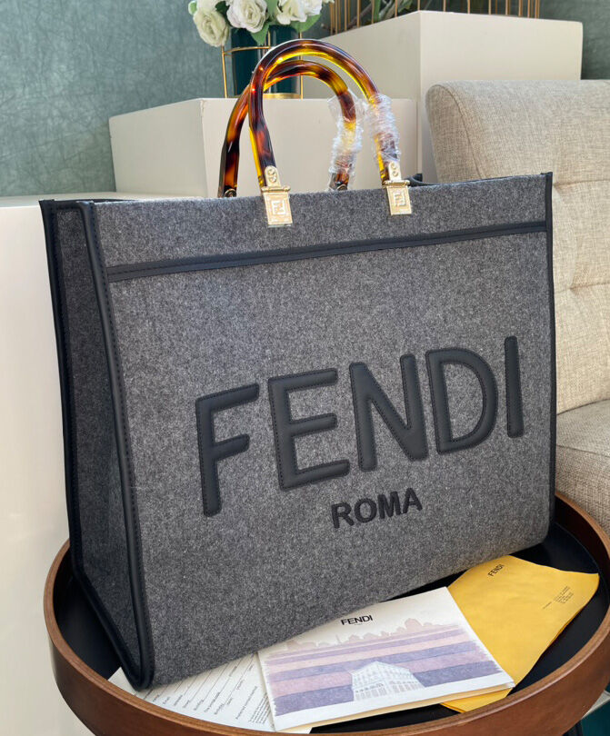 Fendi Sunshine Shopper 8BH372 Gray