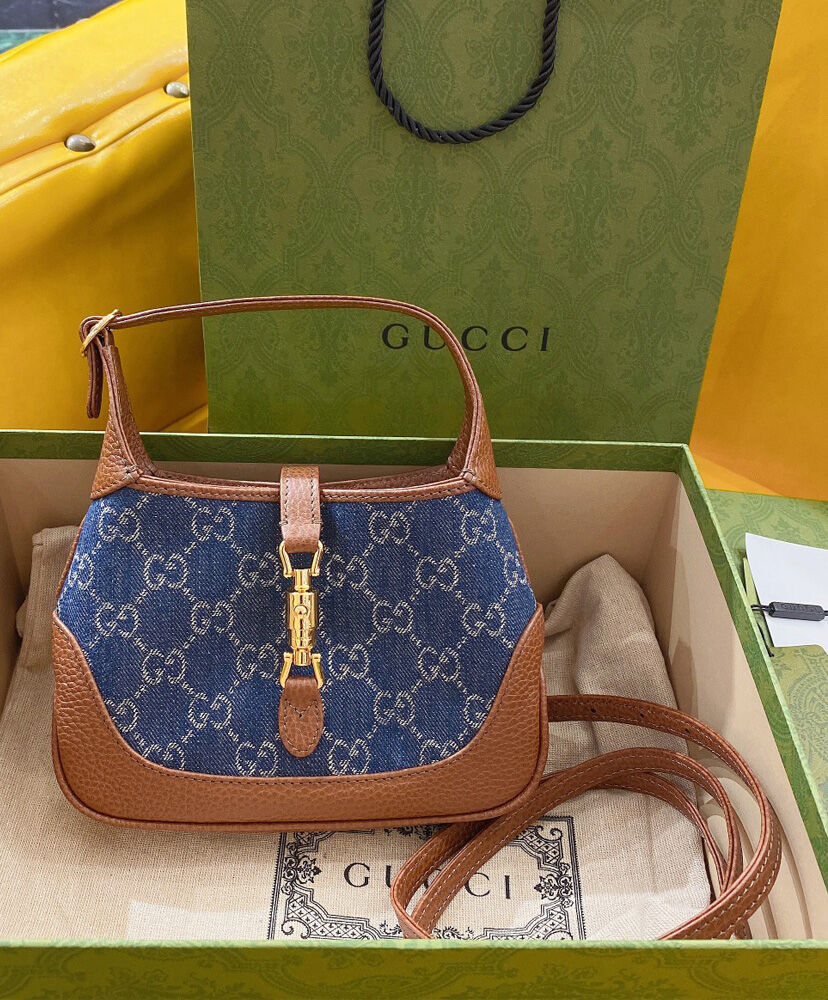 Gucci Jackie 1961 Mini Shoulder Bag 637092 Blue
