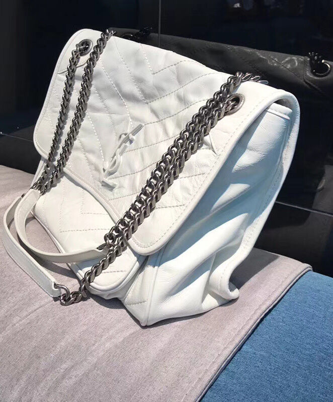 Saint Laurent Large Niki Chain Bag 4988940 White