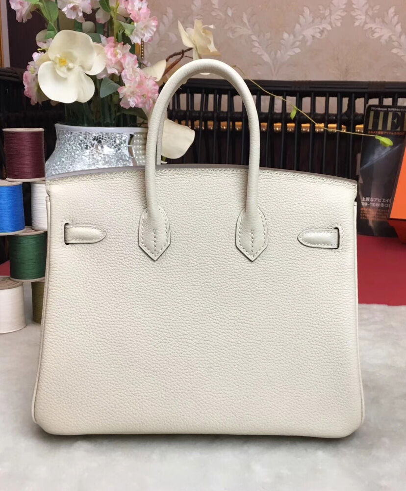 Hermes Birkin 25 Togo Leather Cream