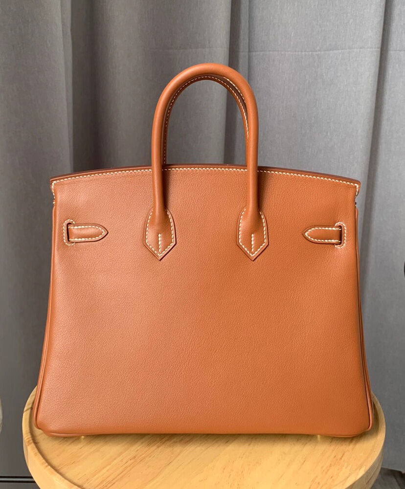 Hermes Birkin 25 Swift Leather Light Coffee
